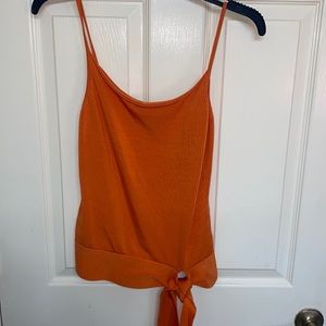 Banana Republic Orange side tie top